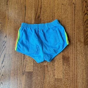 5 Stripe Jogger Short - Light Blue/Yellow - size XS